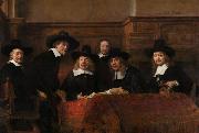 REMBRANDT Harmenszoon van Rijn The Sampling Officials of the Amsterdam Drapers' Guild (mk33) china oil painting artist